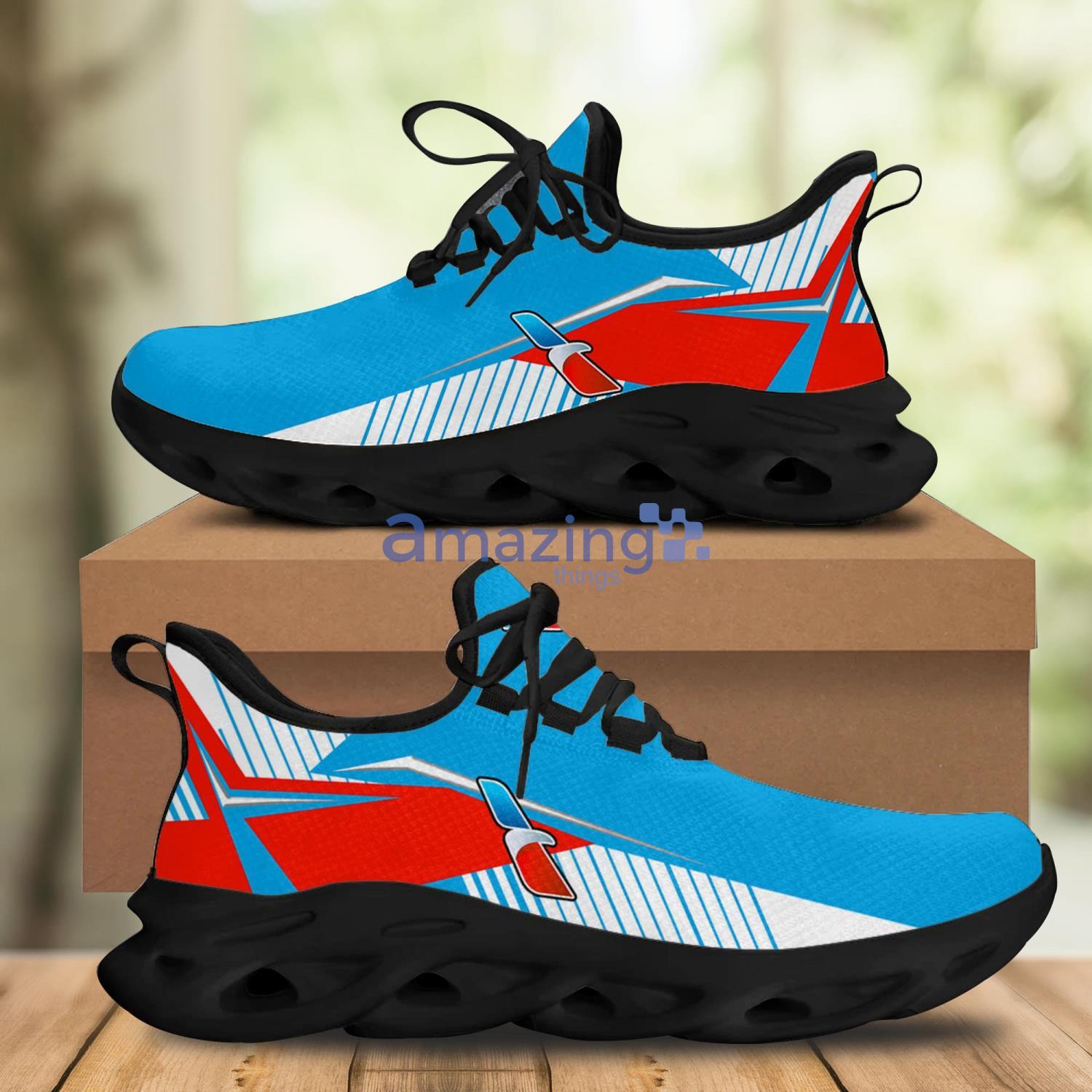 American Airlines Chunky Sneakers Striped Max Soul Shoes For Men And Women - american airlines Max Soul Shoes HTVQ8168_1