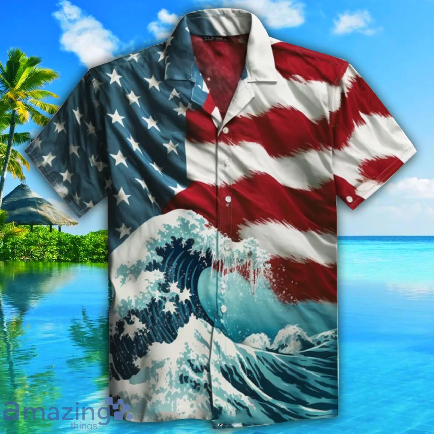 American Flag All Over Print Hawaiian Shirt Hot Trending 2023 Product Photo 1