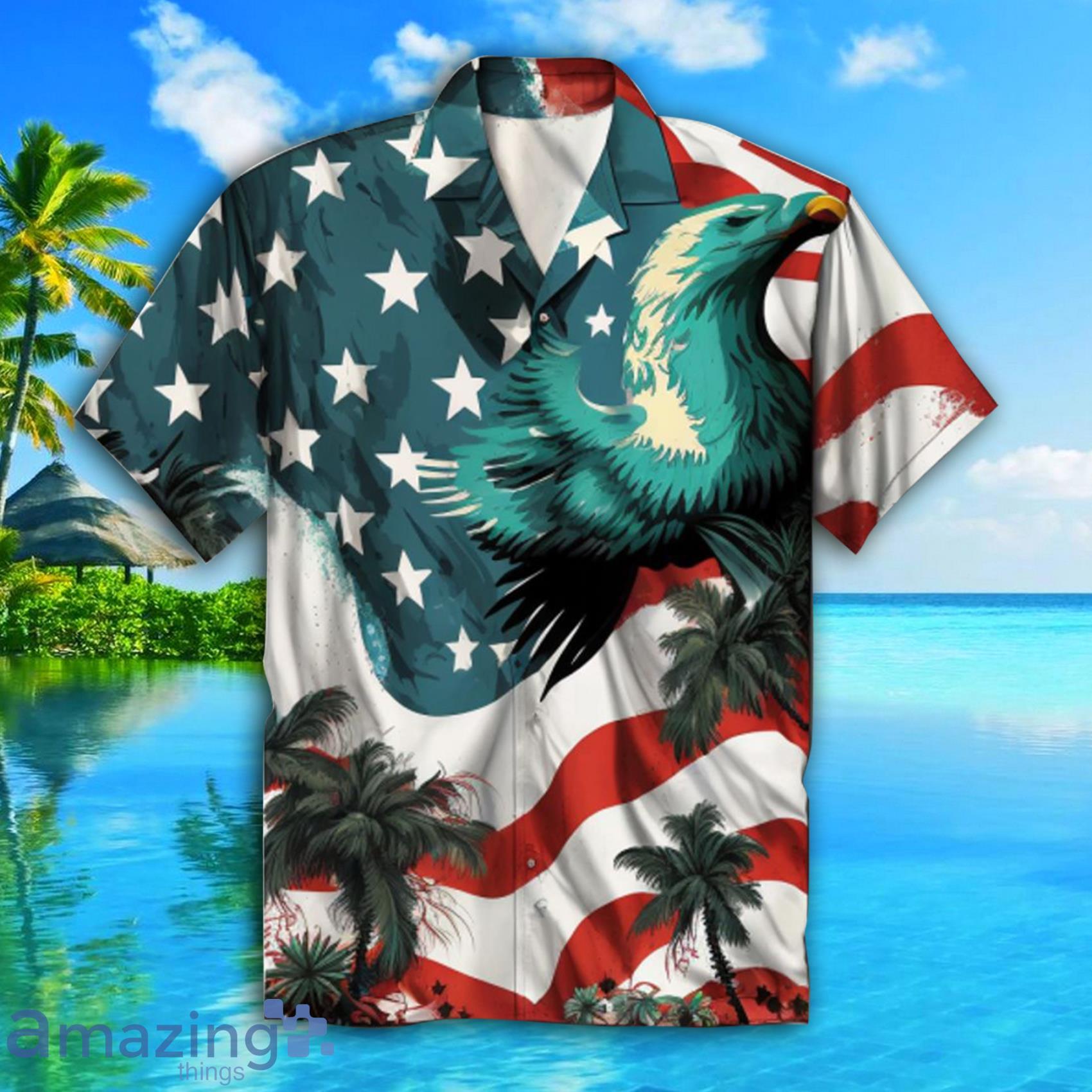 American Flag All Over Print Hawaiian Shirt Hot Trending Summer 2023 Product Photo 1