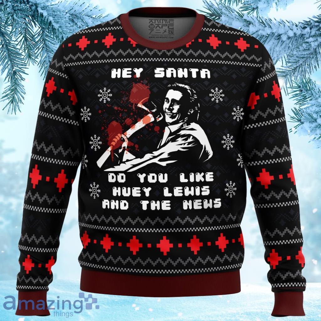 American Santa American Psycho Ugly Christmas Sweater 3D - American Santa American Psycho Ugly Christmas Sweater