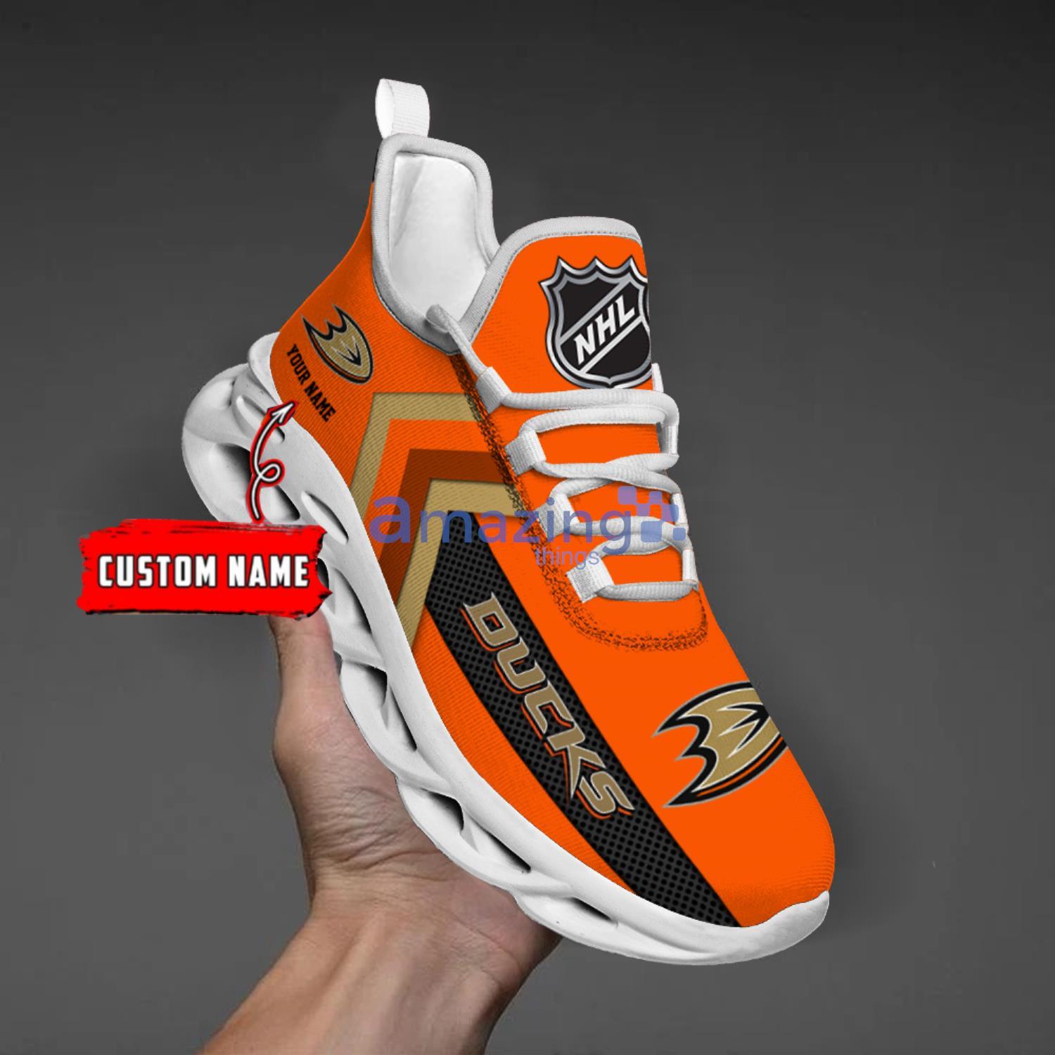 Anaheim Ducks Custom Name Max Soul Sneakers Men And Women Running