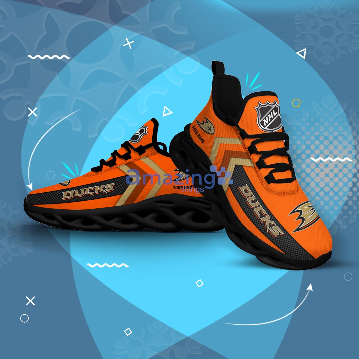 Anaheim Ducks Custom Name Men And Women Max Soul Shoes Running Sneakers Product Photo 1