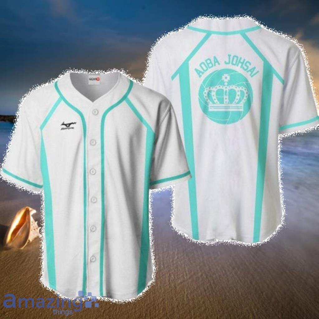 AobaJohsaiHaikyuuAnimeWhiteBaseballJerseyShirt - AobaJohsaiHaikyuuAnimeWhiteBaseballJerseyShirt AobaJohsaiHaikyuuAnimeWhiteBaseballJerseyShirt - AobaJohsaiHaikyuuAnimeWhiteBaseballJerseyShirt