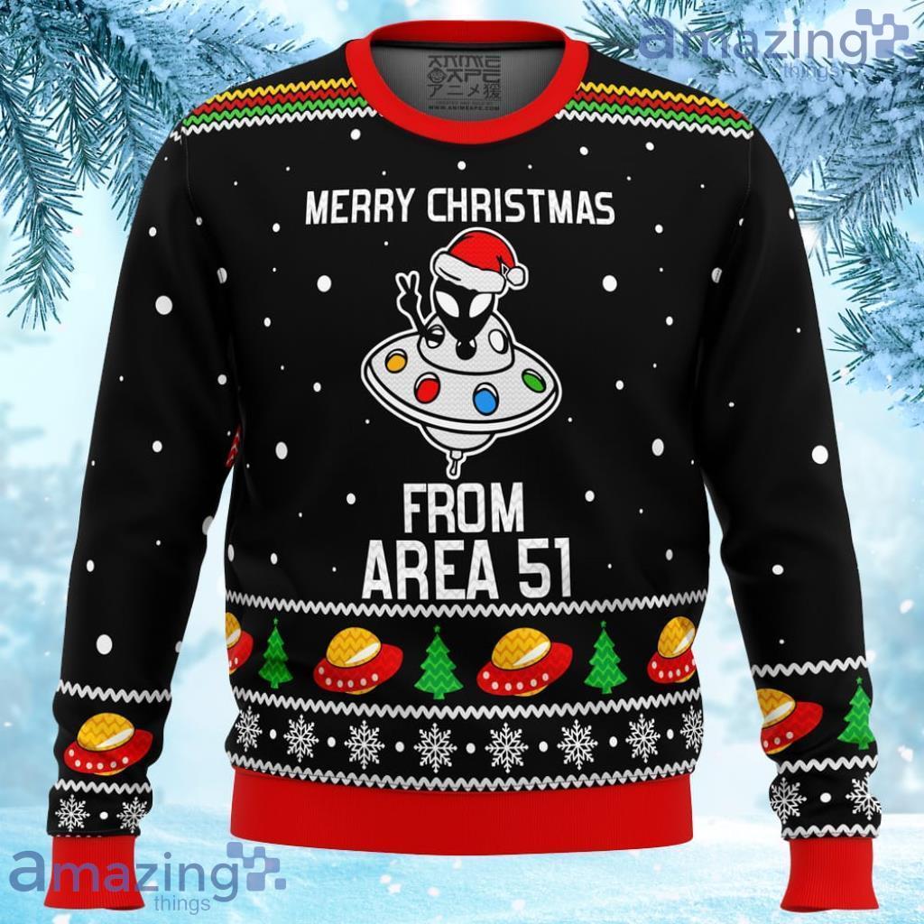 Area 51 Aliens Ugly Christmas Sweater - Area 51 Aliens Ugly Christmas Sweater