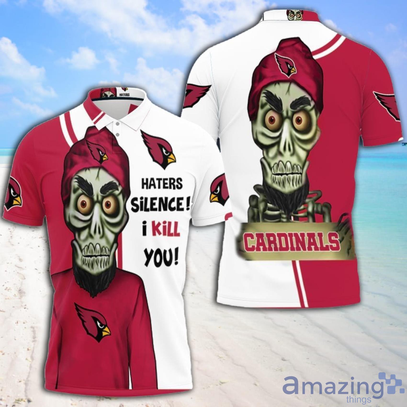 Arizona Cardinals Haters I Kill You 3D Polo Shirt All Over Print Shirt 3D T-Shirt Product Photo 1
