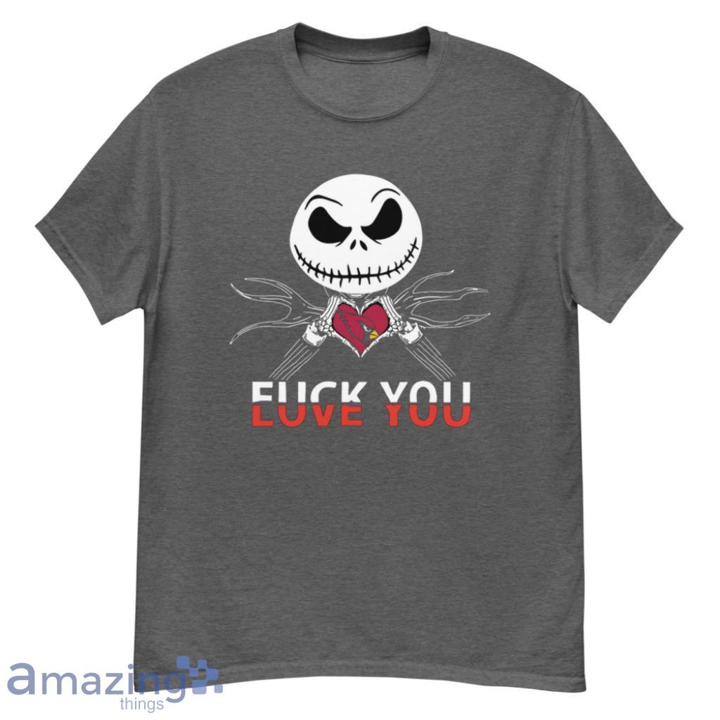 Arizona Cardinals Love You Jack Skellington Halloween Shirt - G500 Men’s Classic T-Shirt-1