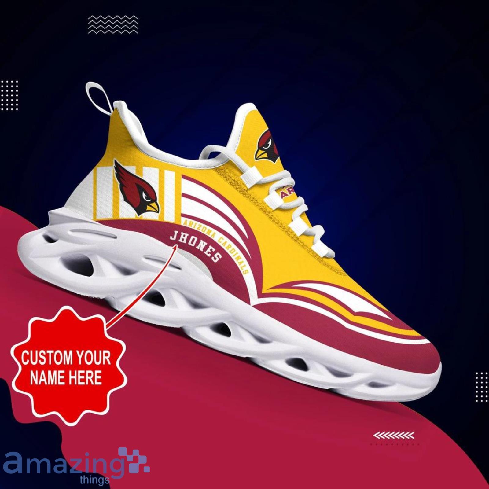 Arizona Cardinals NFL Max Soul Shoes Custom Name Sneakers