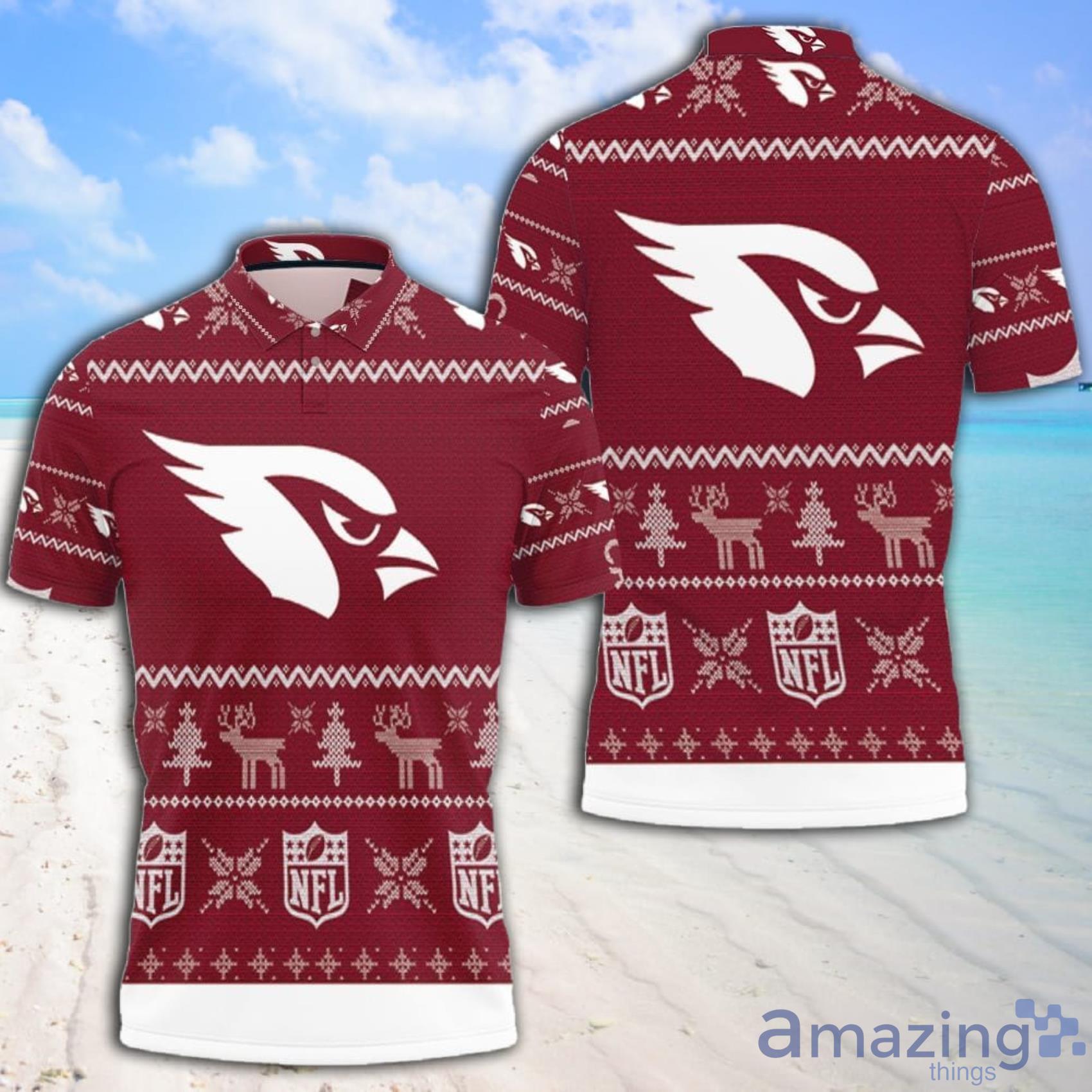 Arizona Cardinals Ugly Sweatshirt Christmas 3D Polo Shirt All Over Print Shirt 3D T-Shirt Product Photo 1