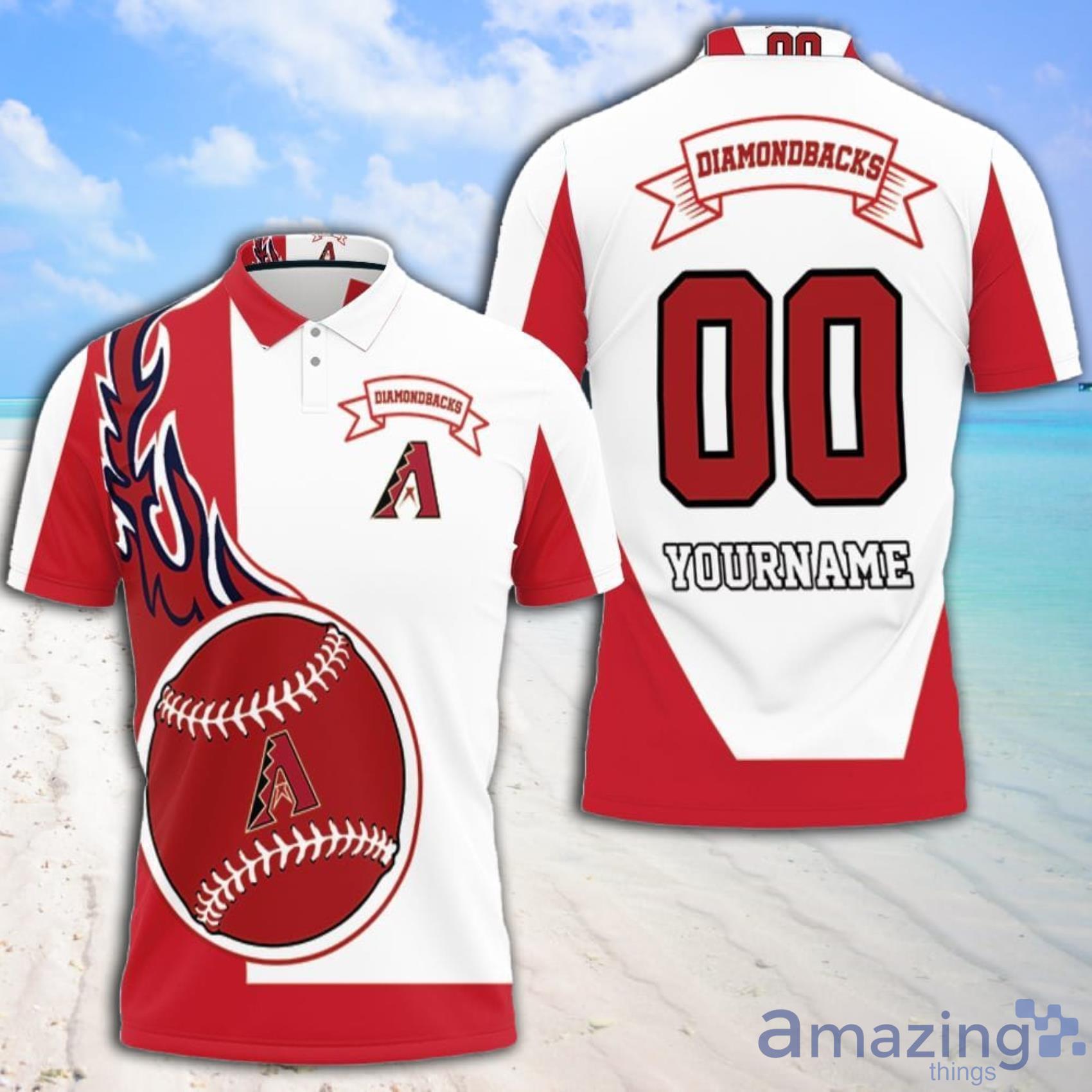 Arizona Diamondbacks Personalized Full Print Polo Shirt Product Photo 1