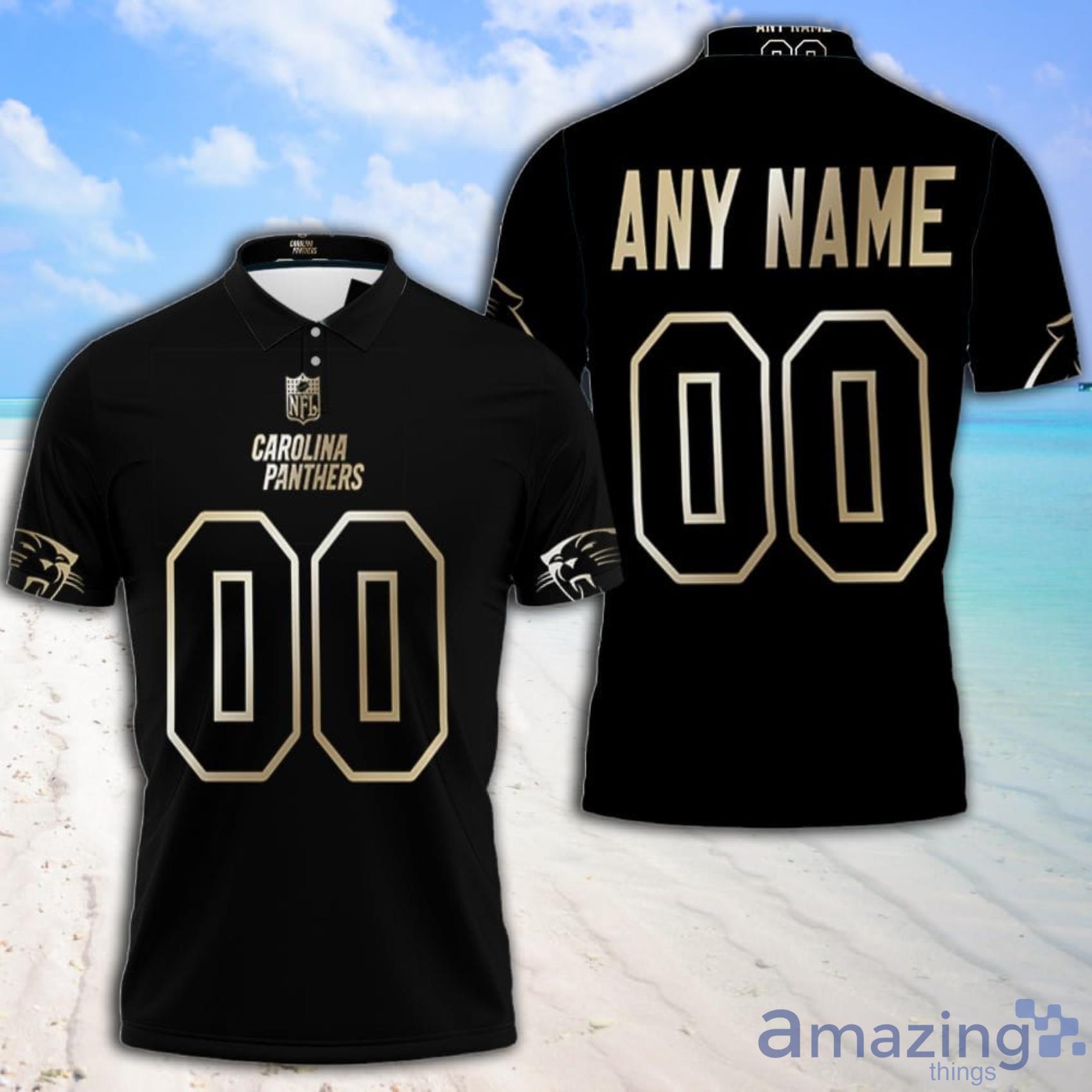 Art Carolina Panthers NFL American Football Black Golden Edition Vapor Limited Polo Shirt Product Photo 1