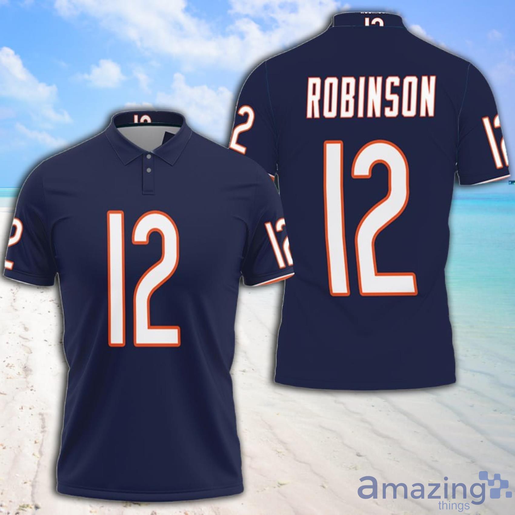 Art Chicago Bears Allen Robinson Number 12 Great Player NFL American Football Team Legacy Vintage Navy Polo Shirt Product Photo 1