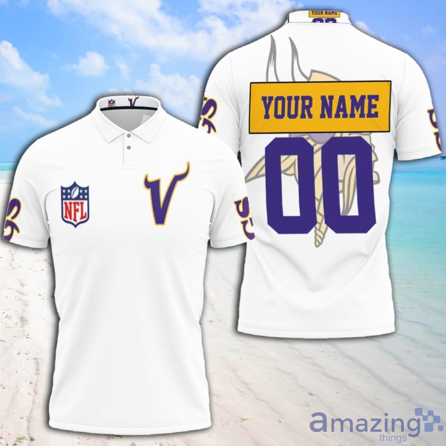 Art Minnesota Vikings NFL Bomber Jacket Personalized Full Print Polo Shirt