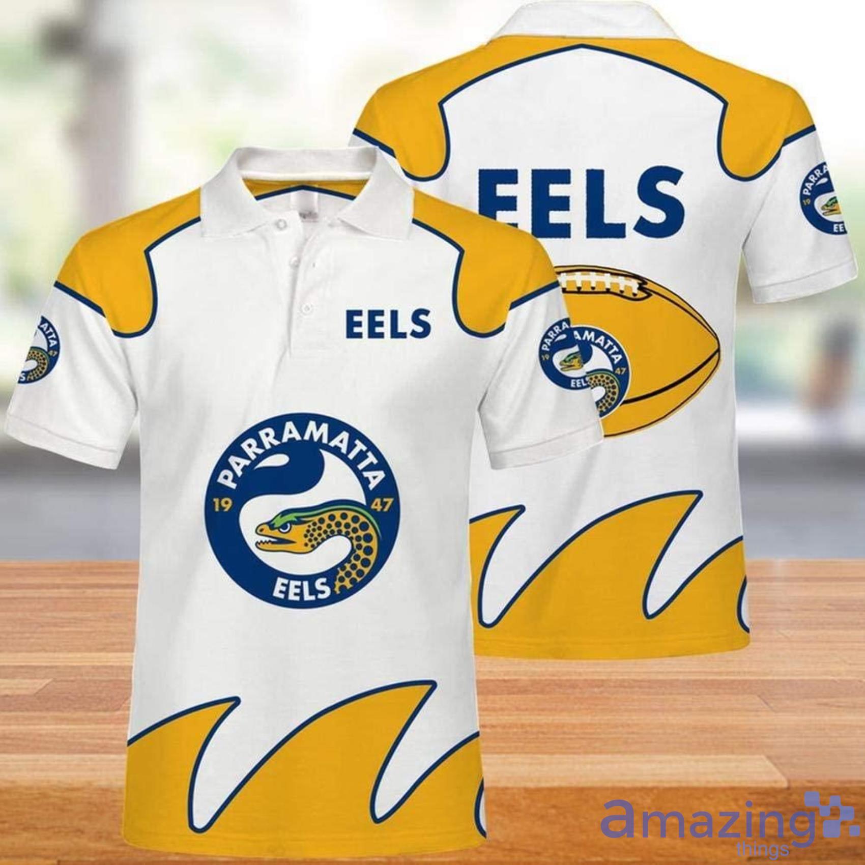Art Nrl Parramatta Eels All Over Print 3D Polo Shirt Product Photo 1