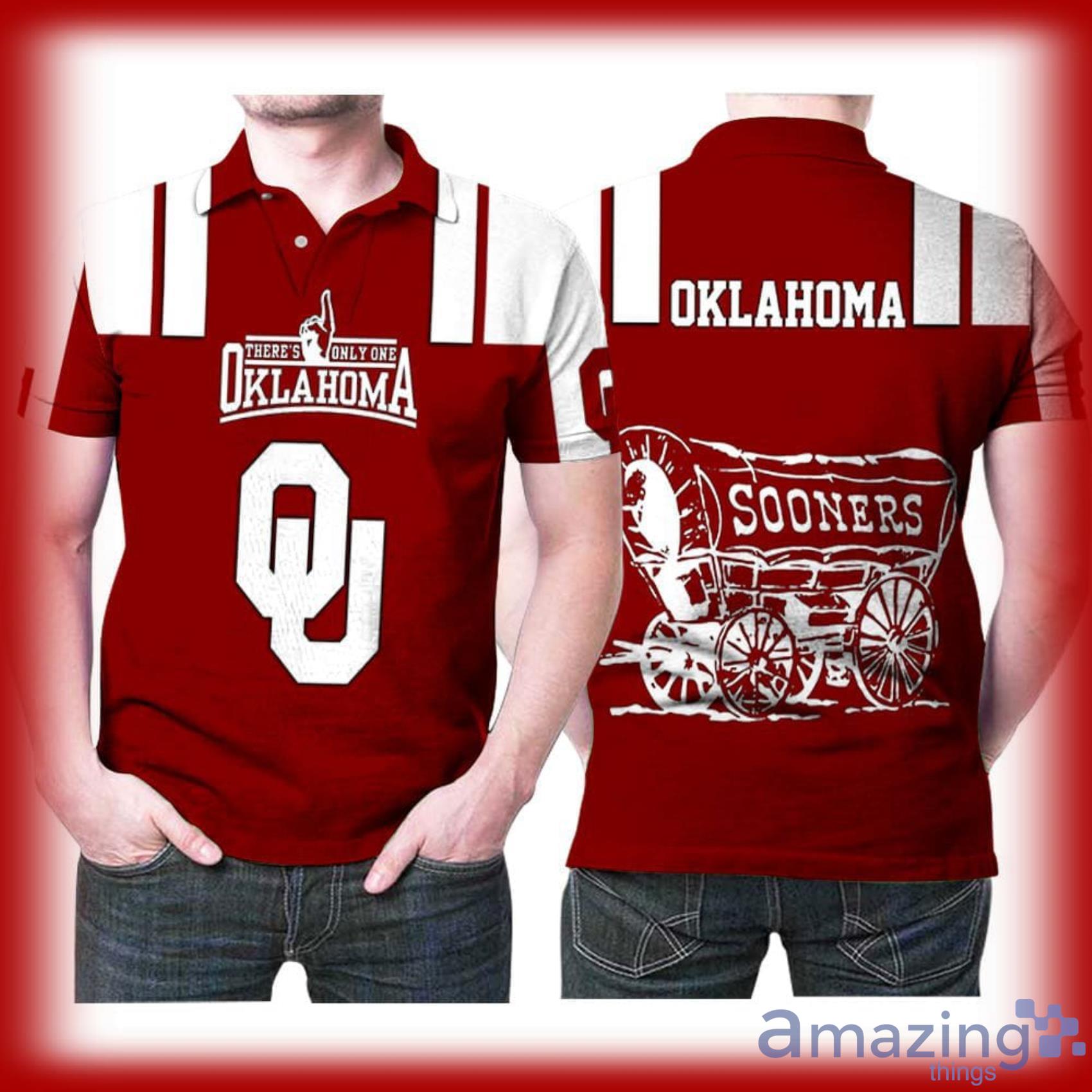 Art Oklahoma Sooner There Is Only One Oklahoma Sooners Printed Full Print Polo Shirt Product Photo 1