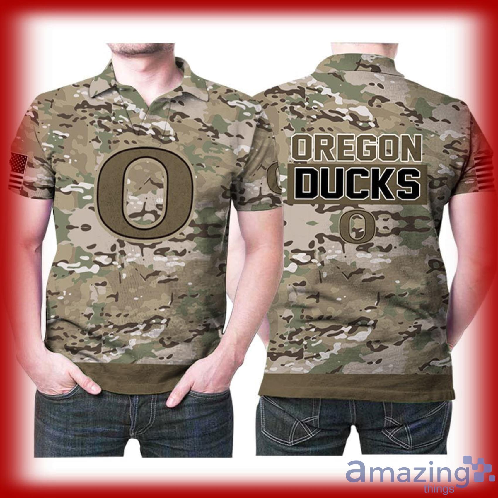 Art Oregon Ducks Intercollegiate Athletic Teams Logo Gift For Oregon Ducks Fans Full Print Polo Shirt Product Photo 1