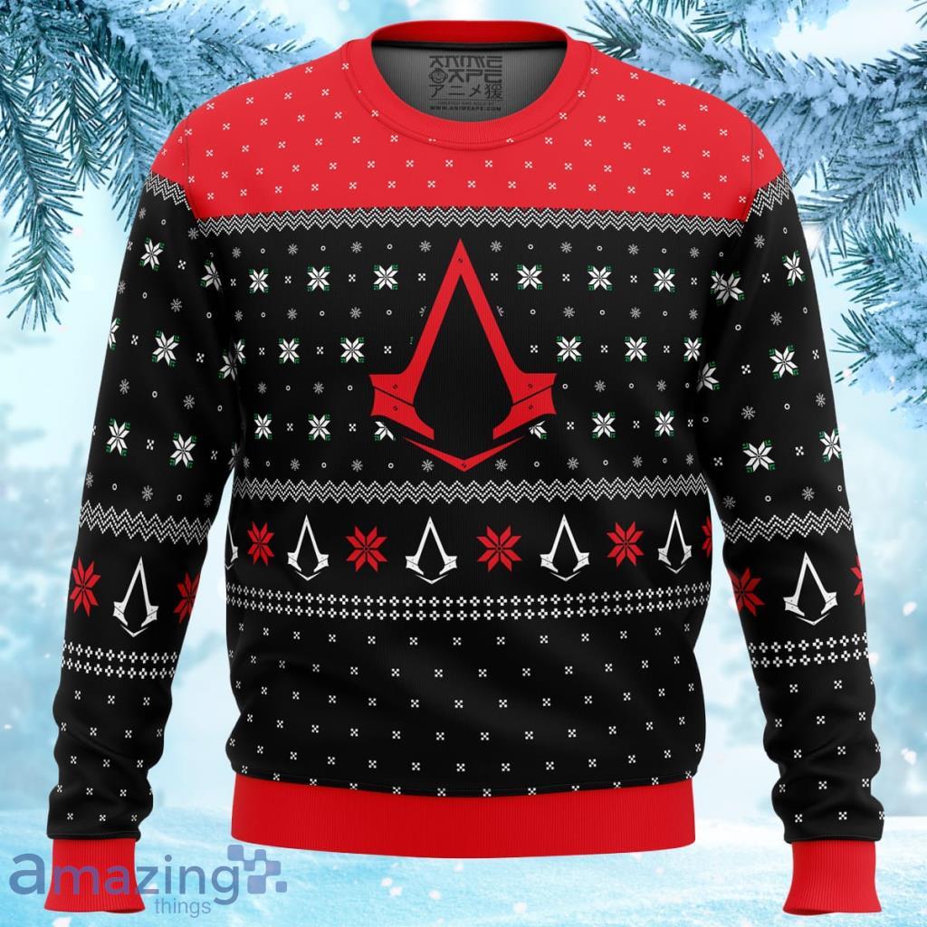 Assassins Creed Assassin Insignia Symbol Ugly Christmas Sweater - Assassins Creed Assassin Insignia Symbol Ugly Christmas Sweater