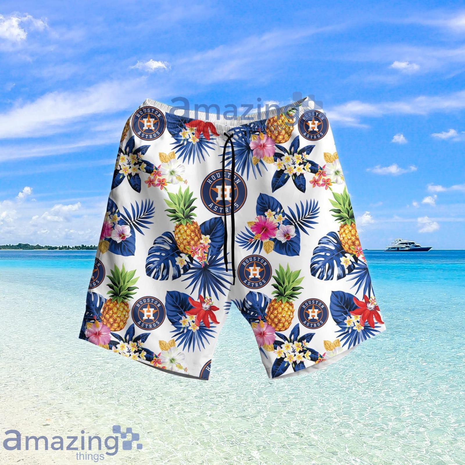 Houston Astros pineapple 3D Hawaiian Shirt Shorts aloha summer - Owl  Fashion Shop