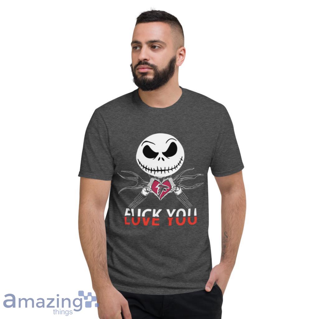 Atlanta Falcons Love You Jack Skellington Halloween Shirt image Atlanta Falcons Love You Jack Skellington Halloween Shirt - Short Sleeve T-Shirt-1