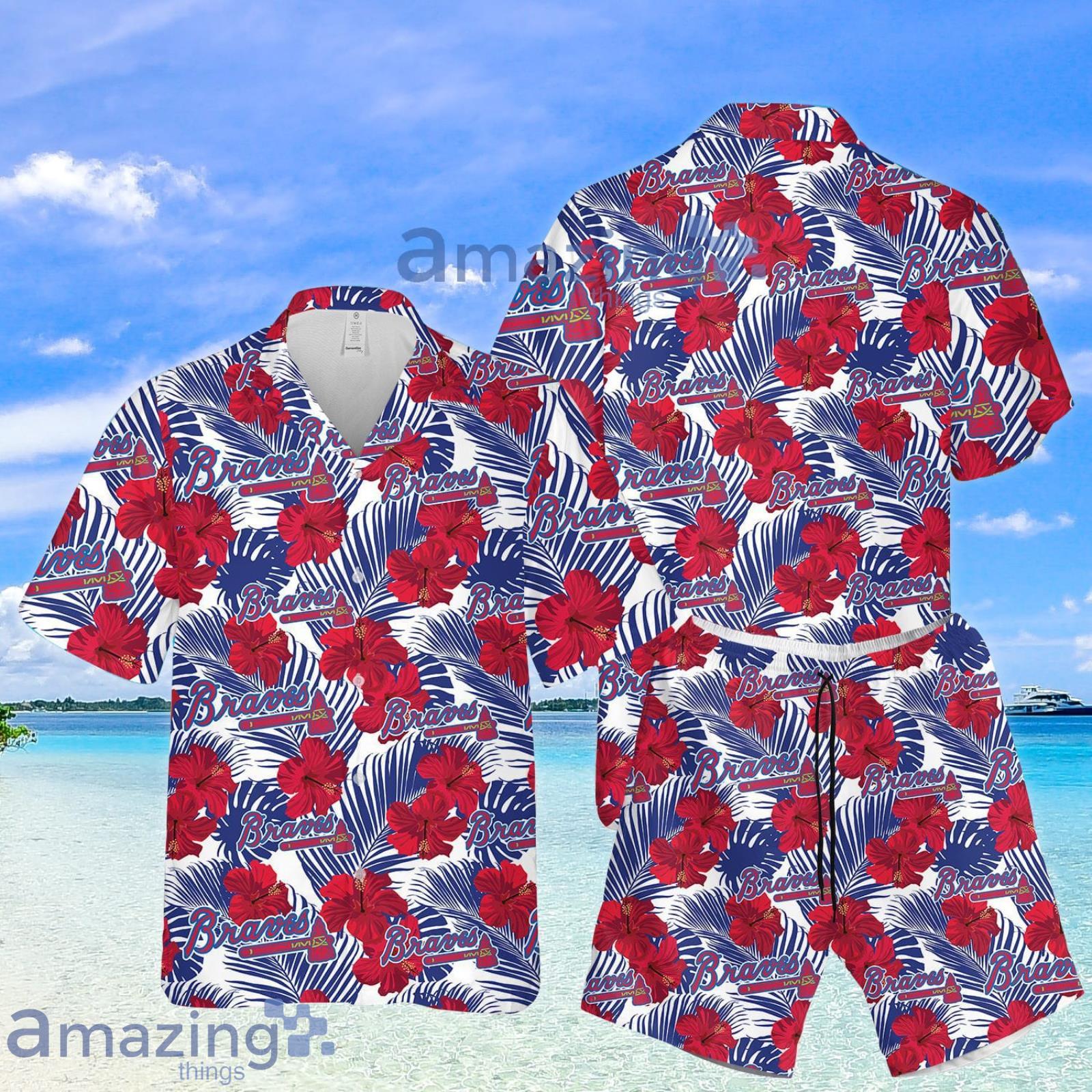 Atlanta Hibiscus Summer Set Hawaiian Shirt And Shorts Product Photo 1