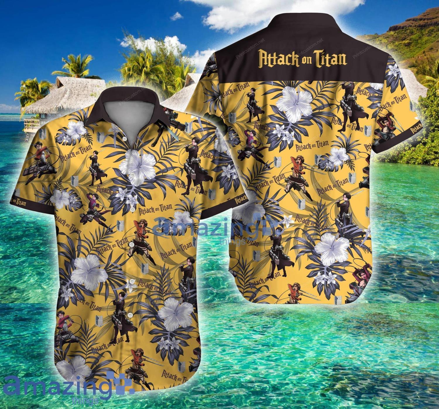 Titans Tropical Short-Sleeve Hawaiian Shirt Men Full Size