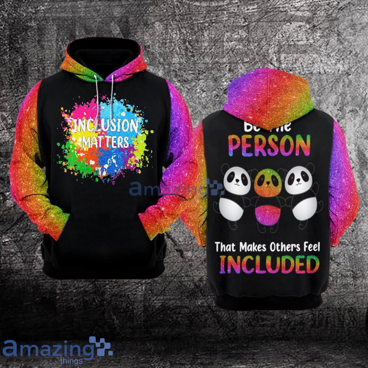 Autism Awareness Inclusion Matters All Over Print 3D Hoodie Product Photo 1