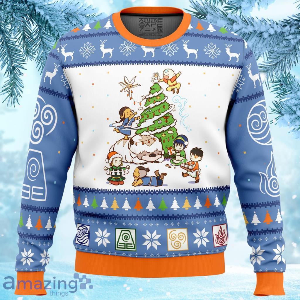 Avatar the Last Airbender Christmas Time Ugly Christmas Sweater - Avatar the Last Airbender Christmas Time Ugly Christmas Sweater