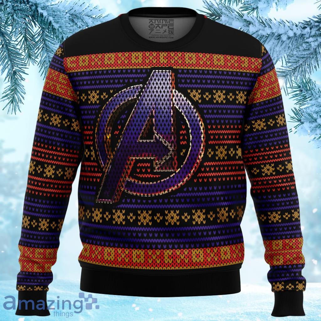 Avengers Logo Ugly Christmas Sweater 3D - Avengers Logo Ugly Christmas Sweater