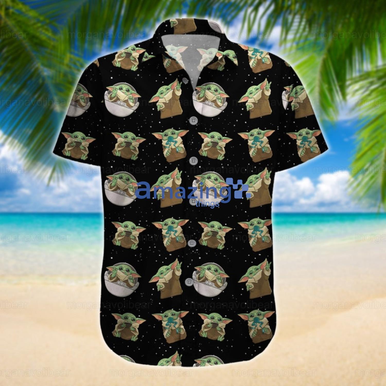 Baby Yoda All Over Print Summer Gift Hawaiian Shirt And Shorts