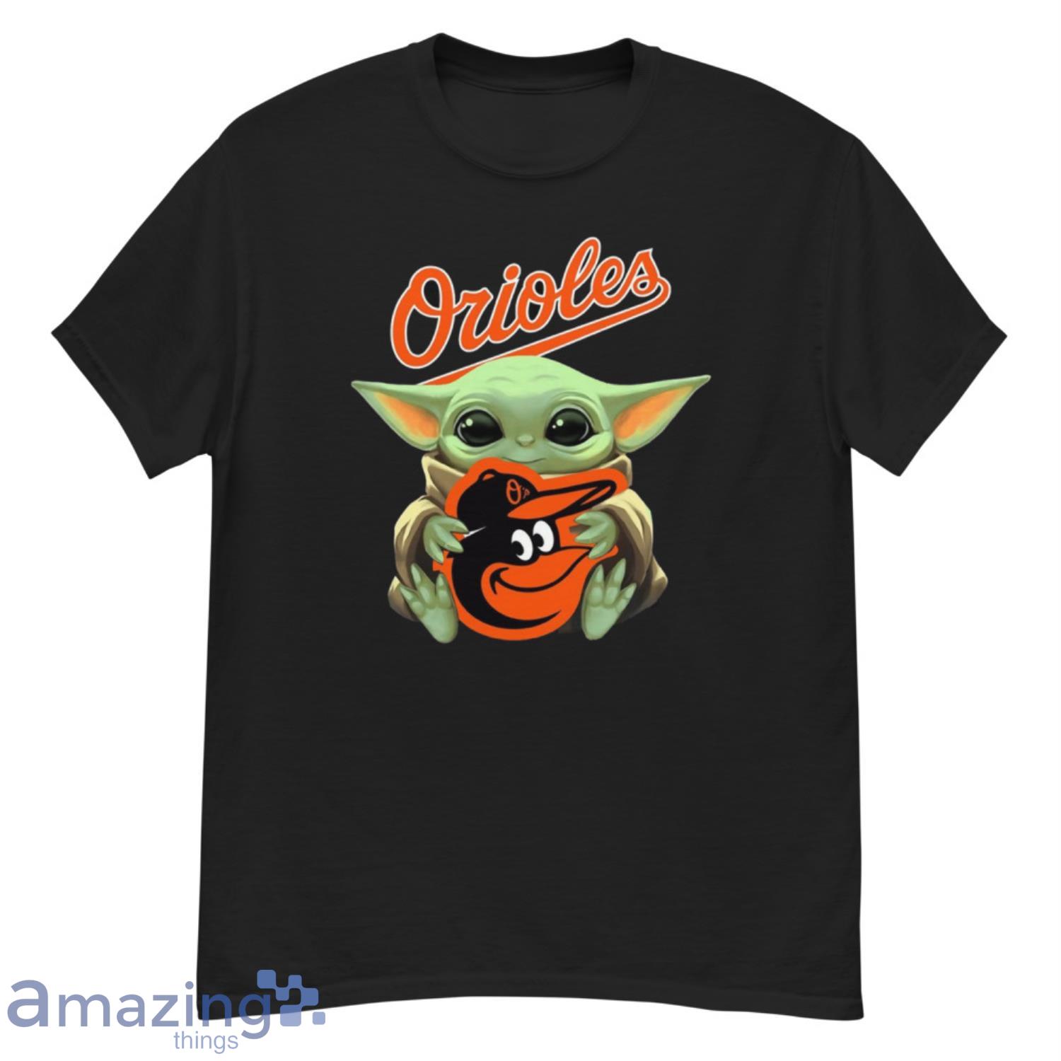 Baby Yoda Hug Logo Baltimore Orioles Sport 2023 Shirt, hoodie, longsleeve,  sweatshirt, v-neck tee