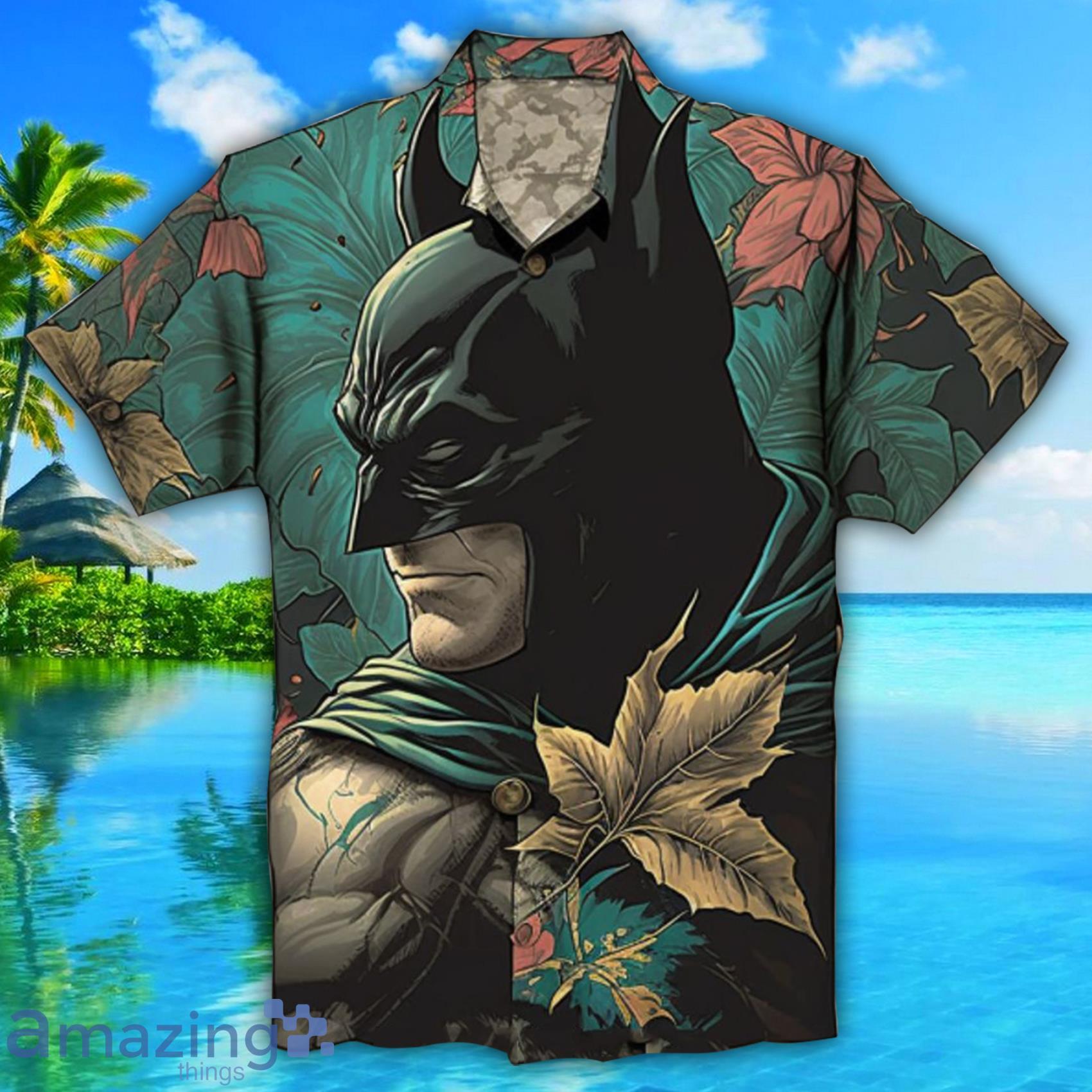 Batman Flowers All Over Print Hawaiian Shirt Hot Trend 2023 Product Photo 1