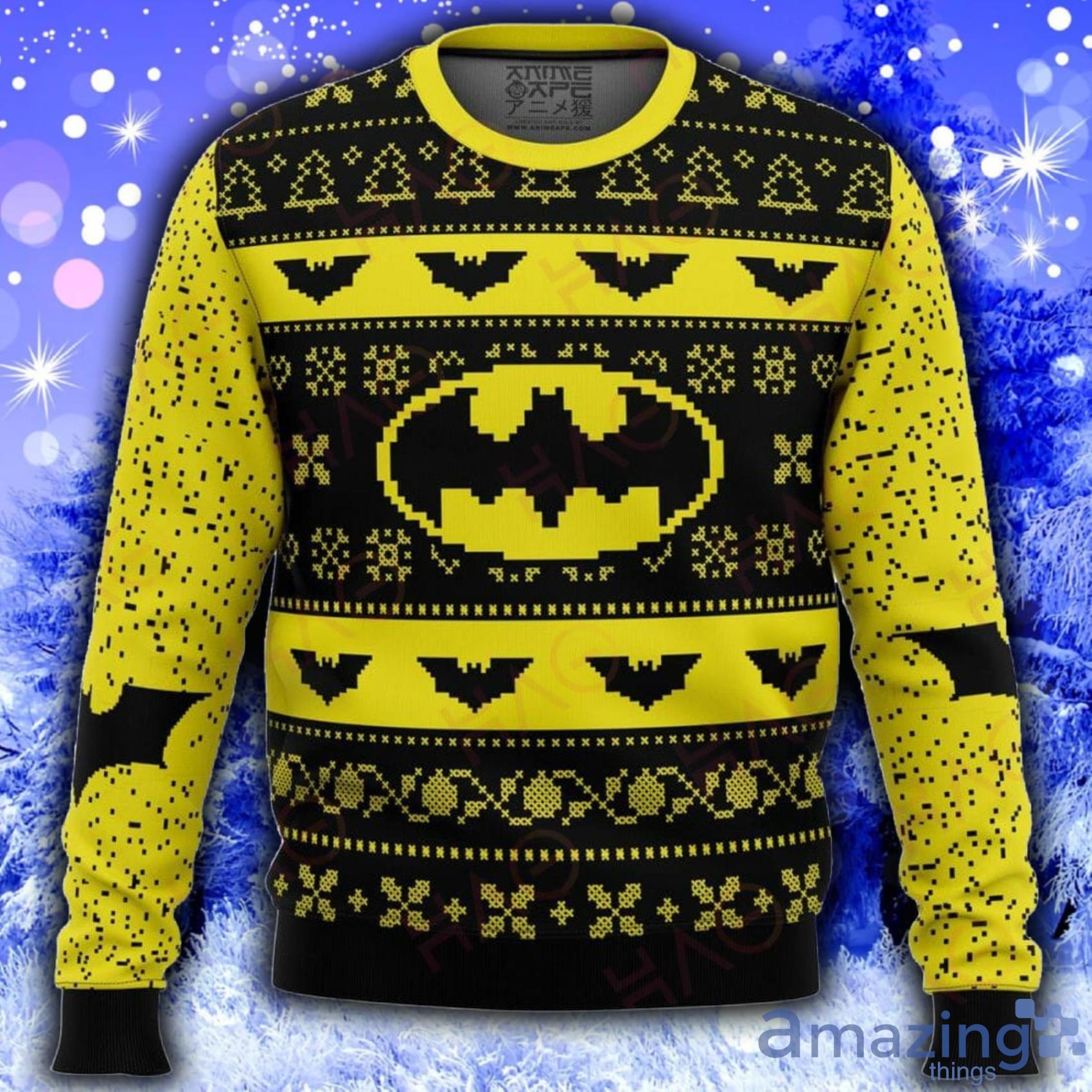 Batman Xmas Knitting Pattern Christmas 3D Sweater