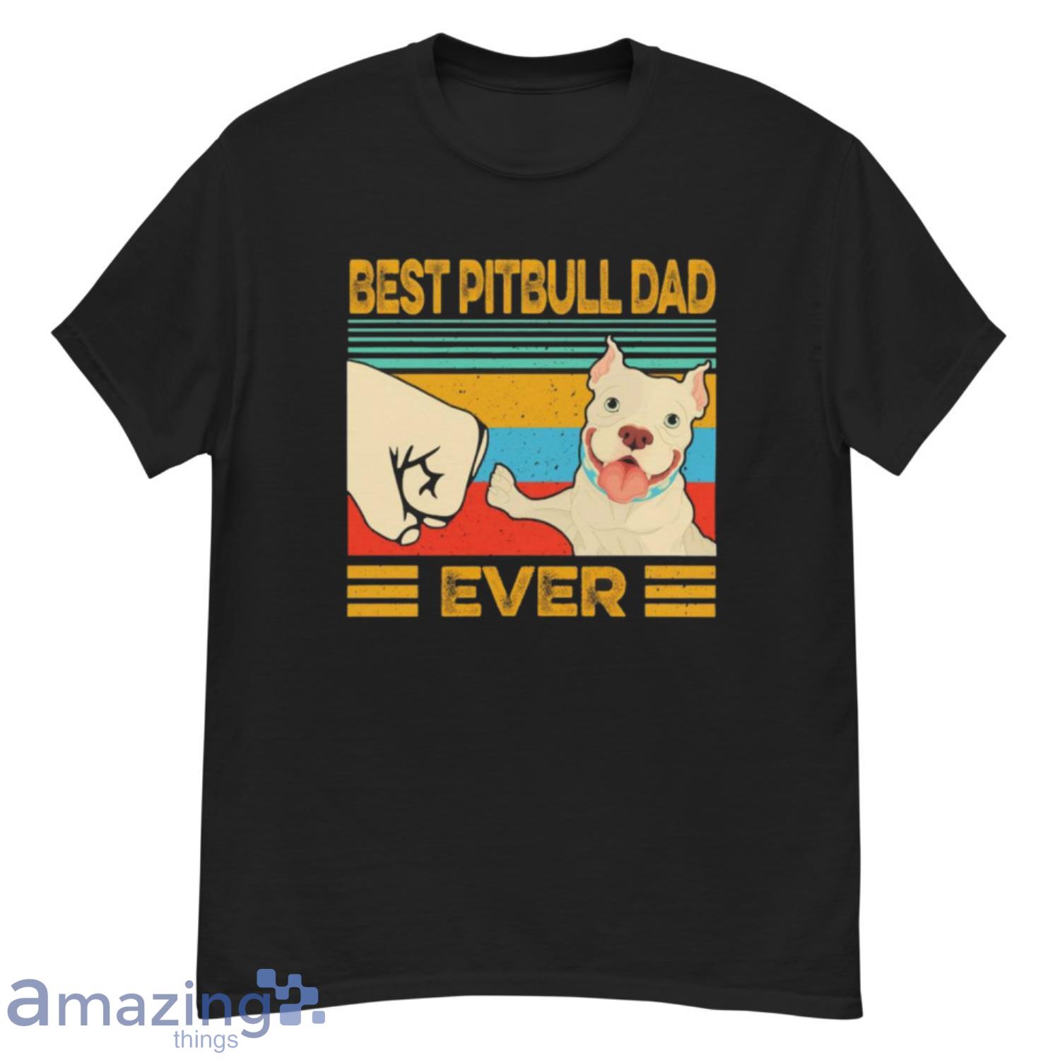 Best Pitbull Dad Ever Vintage Shirt - G500 Men’s Classic T-Shirt