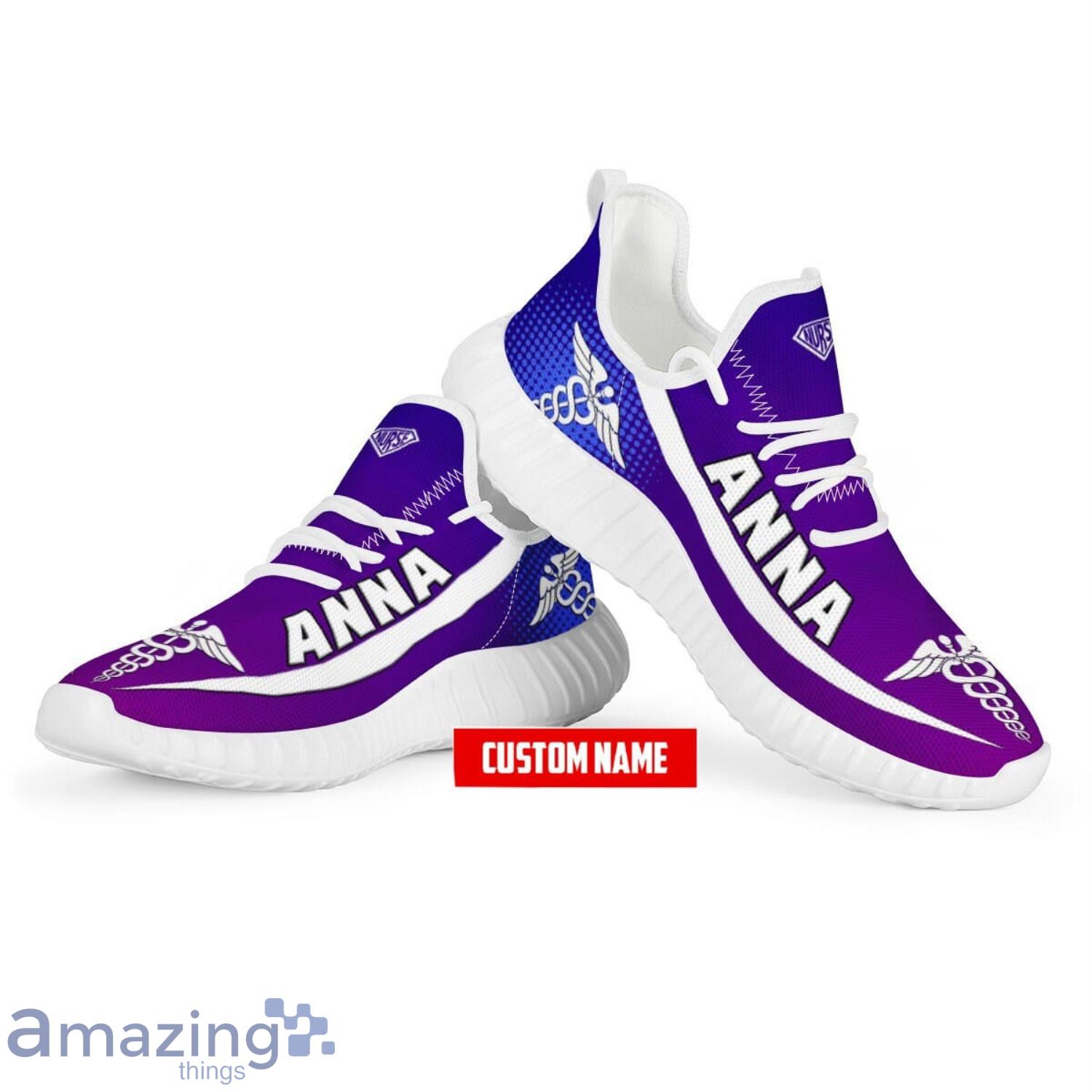 Best Purple Nurse Shoes Custom Name Reze Shoes Nurse Sneakers Birthday Gift For Nurse Product Photo 1