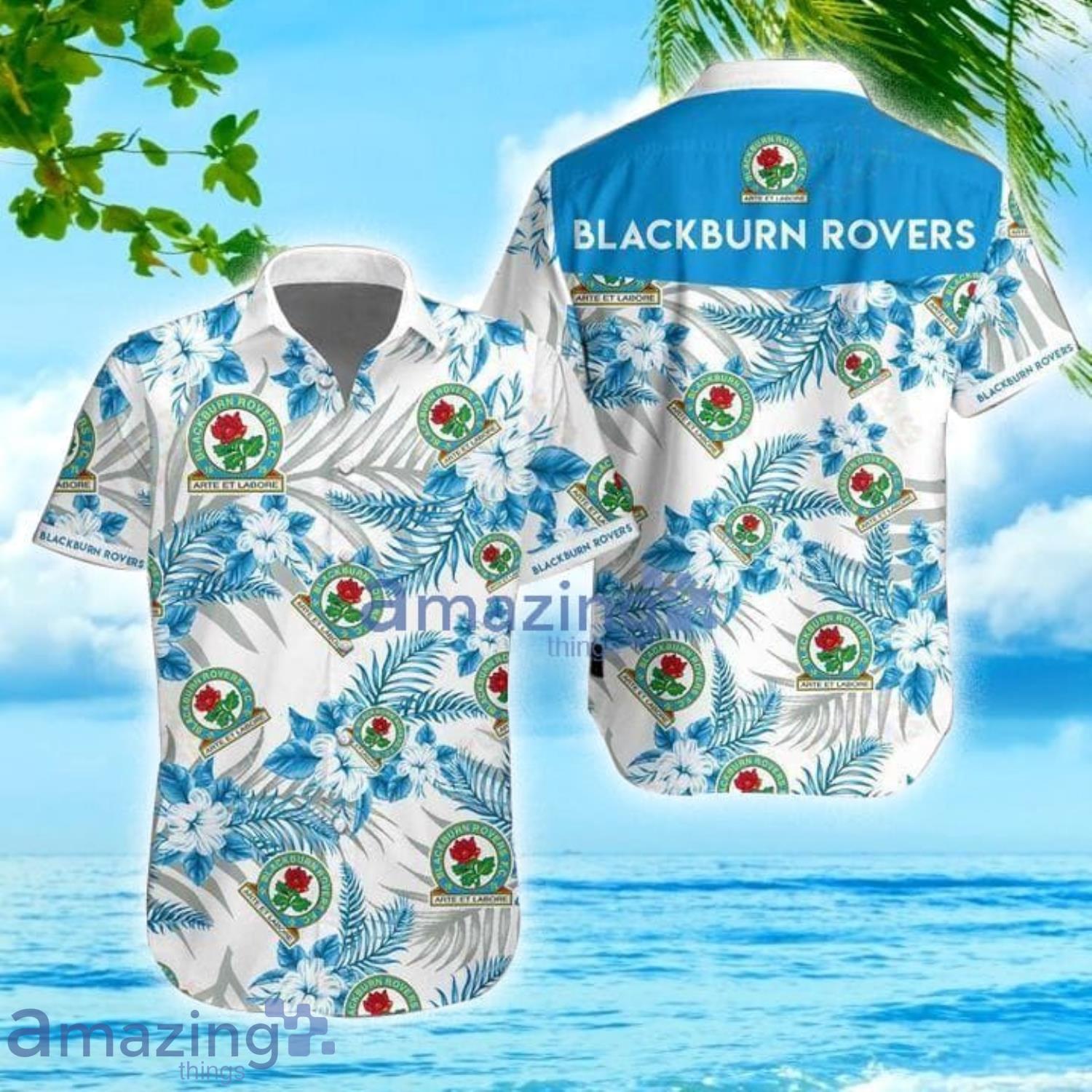 Blackburn Rovers Football Club Tropical Short Sleeve Aloha Hawaiian Shirt For Men And Women Product Photo 1