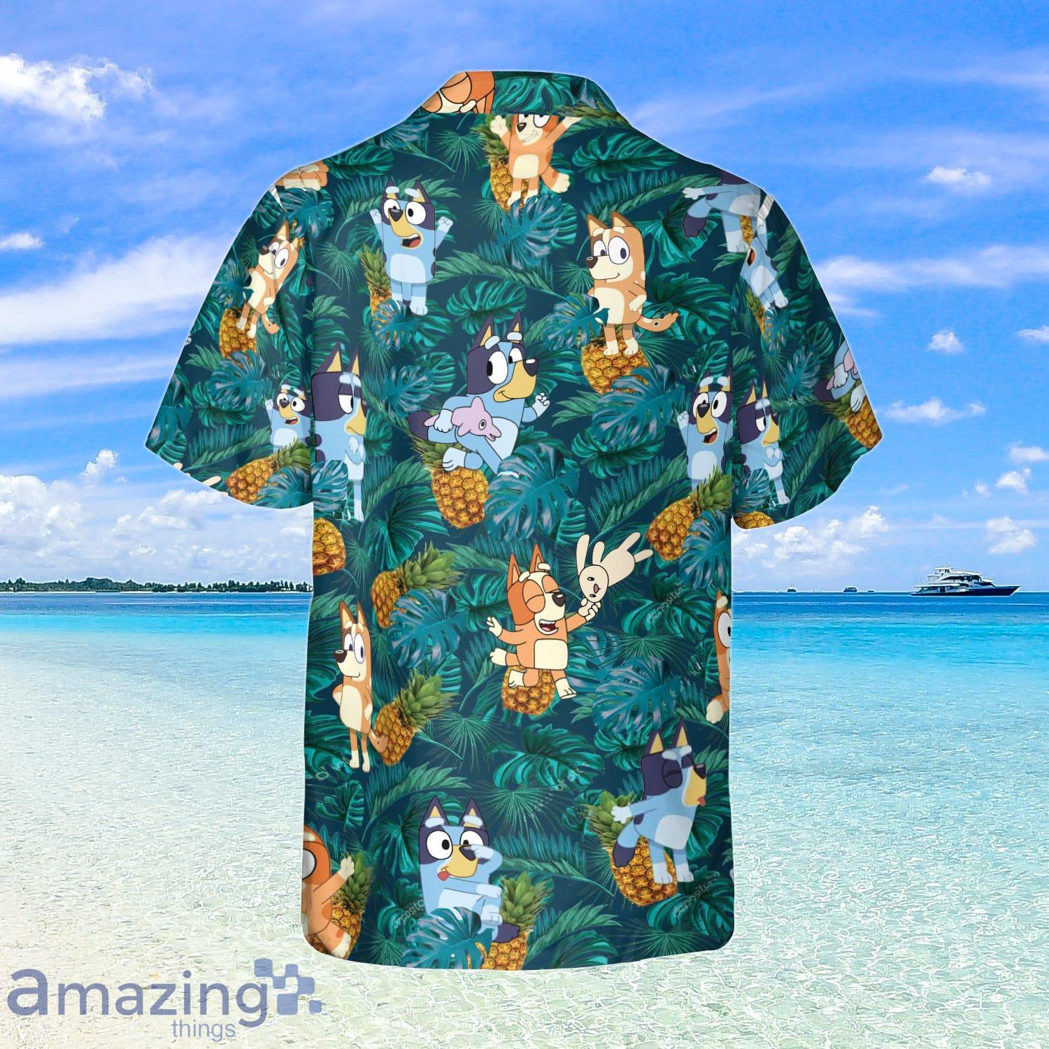 Funny Bluey Beach Outfit Hawaiian Shirt