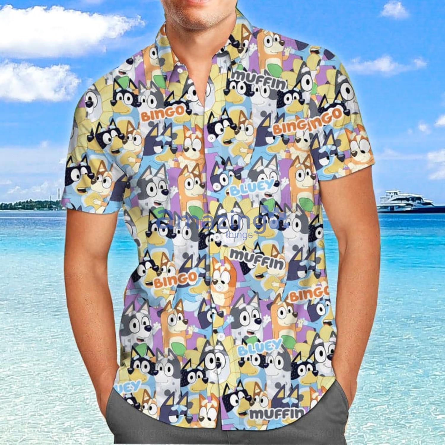 Bluey And Friends Hawaiian Shirt 3D, Bluey Adult Shirt - Bring