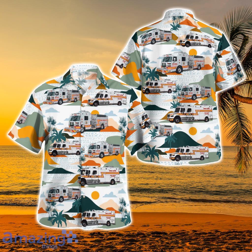 Boca Raton (FL) Fire Rescue Hawaiian Shirt - Boca Raton (FL) Fire Rescue Hawaiian Shirt