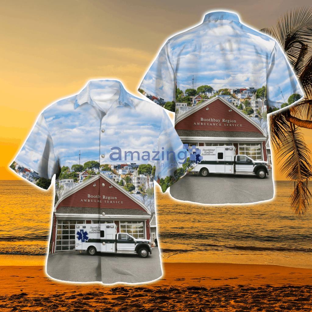 Boothbay, Maine, Boothbay Region Ambulance Service Hawaiian Shirt - Boothbay, Maine, Boothbay Region Ambulance Service Hawaiian Shirt