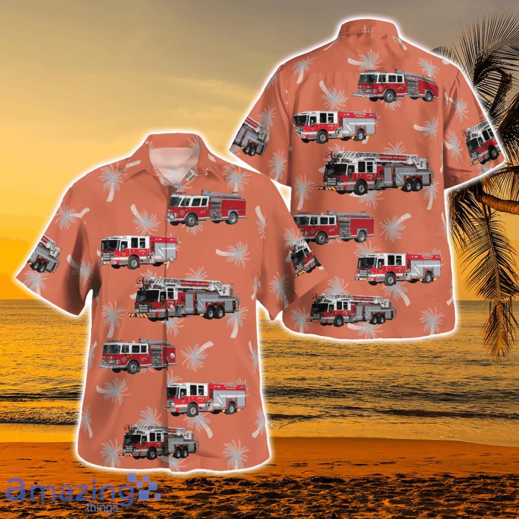 British Columbia, Richmond Fire Rescue Department Hawaiian Shirt - British Columbia, Richmond Fire Rescue Department Hawaiian Shirt