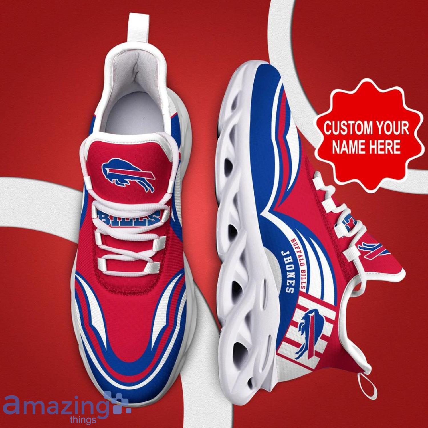 Buffalo Bills Logo Torn Running Sneaker Max Soul Shoes Gift For