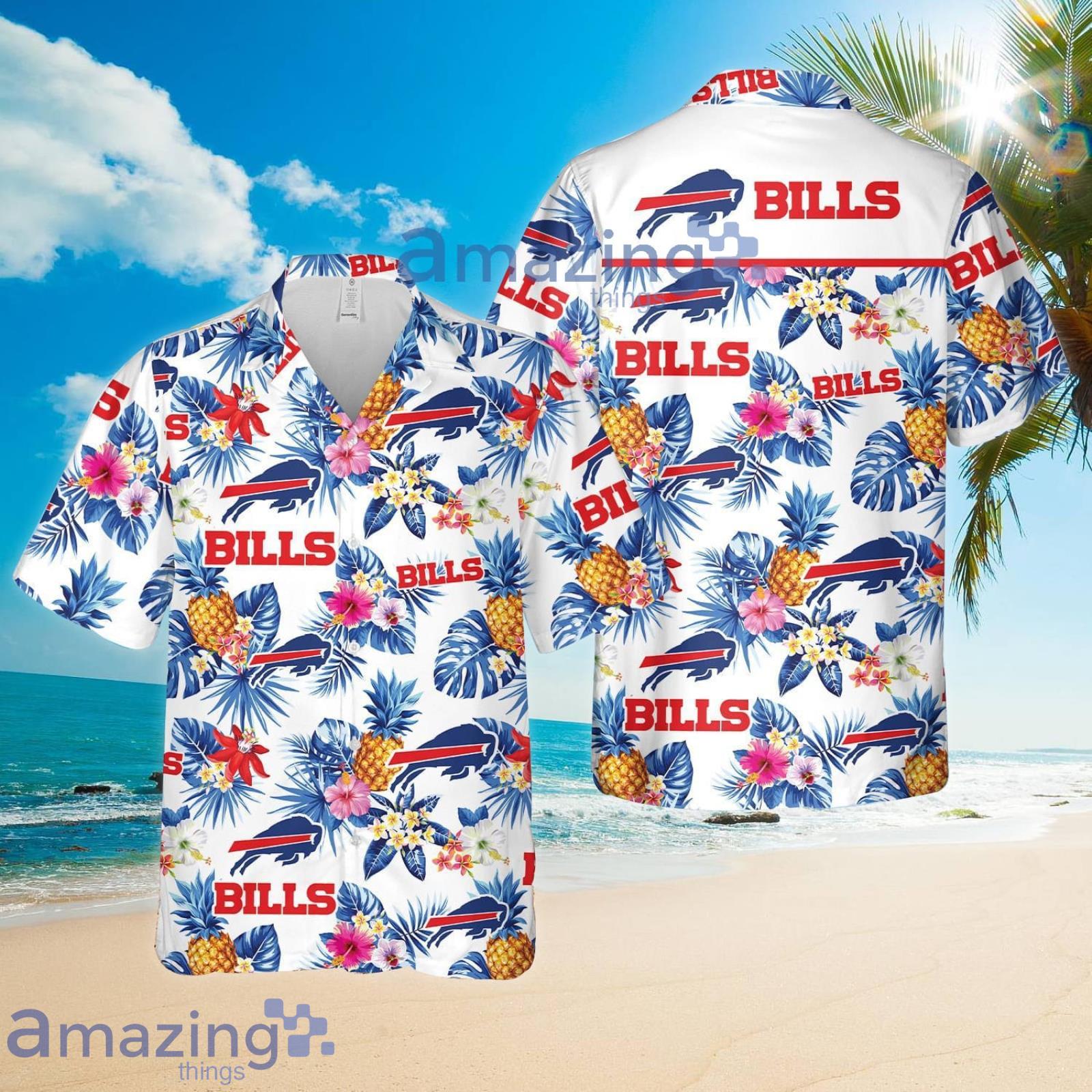 Buffalo Bills Pineapple Tropical Aloha Beach Summer Set Hawaiian Shirt And Shorts Product Photo 1
