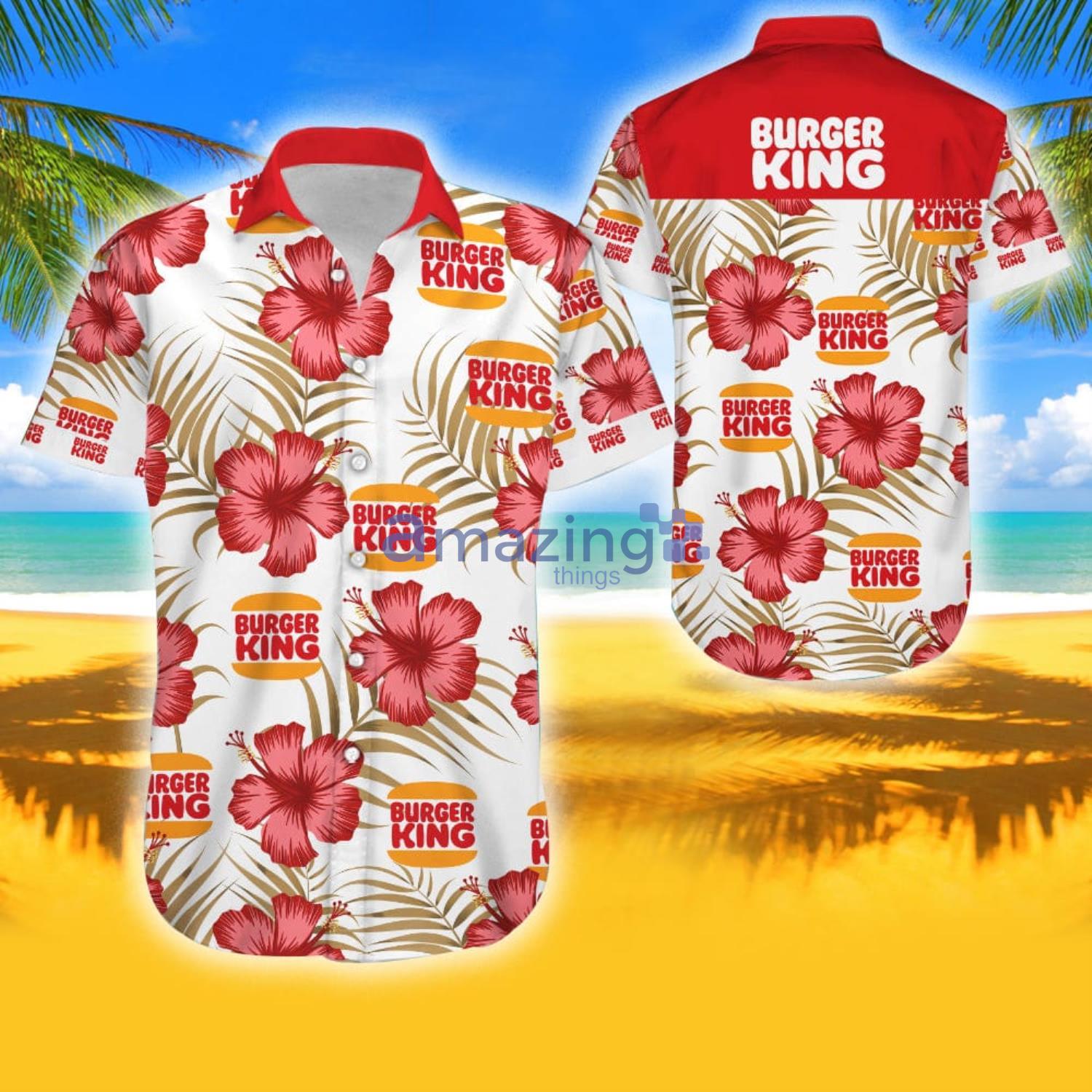 Burger King Tropical Aloha Combo Hawaiian Shirt And Shorts Gift For Summer Product Photo 1