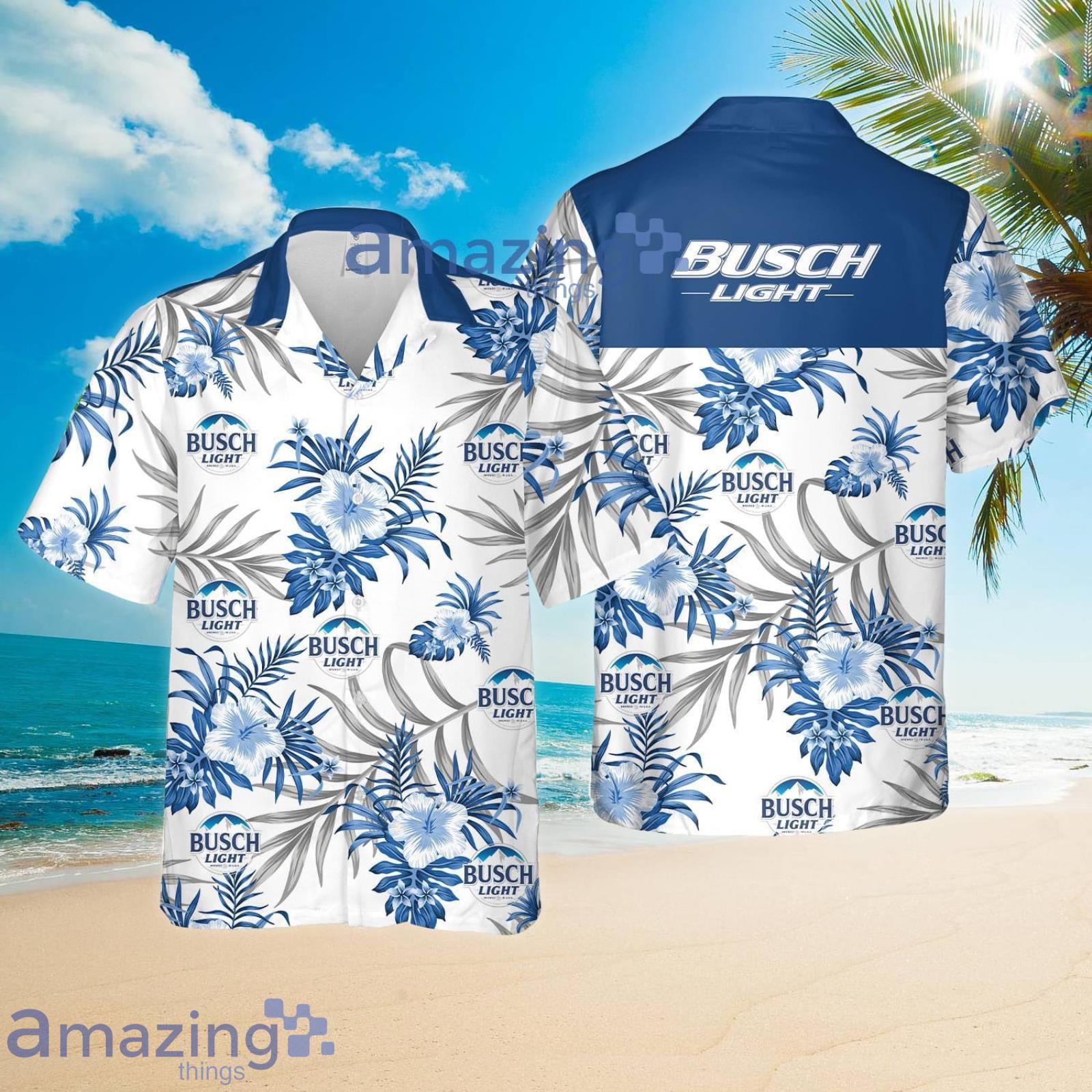 Busch Light Lovers Flower Pattern Summer Set Hawaiian Shirt And Shorts Product Photo 1