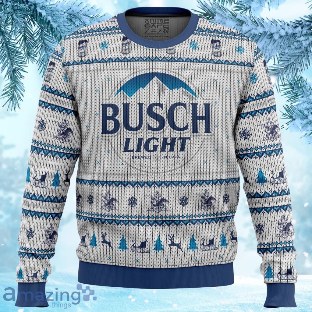 Busch Light Ugly Christmas Sweater 3D - Busch Light Ugly Christmas Sweater