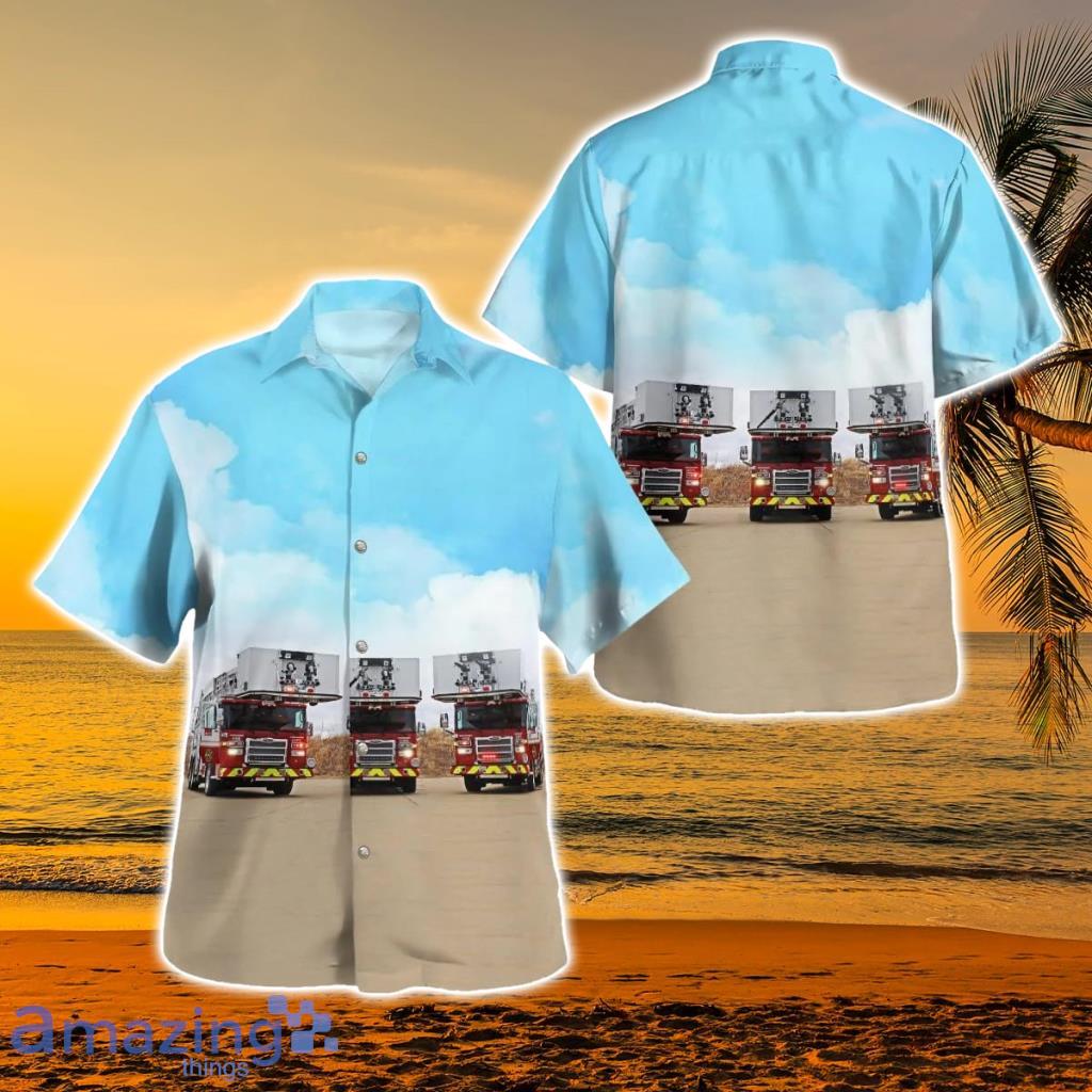 Calgary, Alberta, Calgary Fire Department Hawaiian Shirt - Calgary, Alberta, Calgary Fire Department Hawaiian Shirt