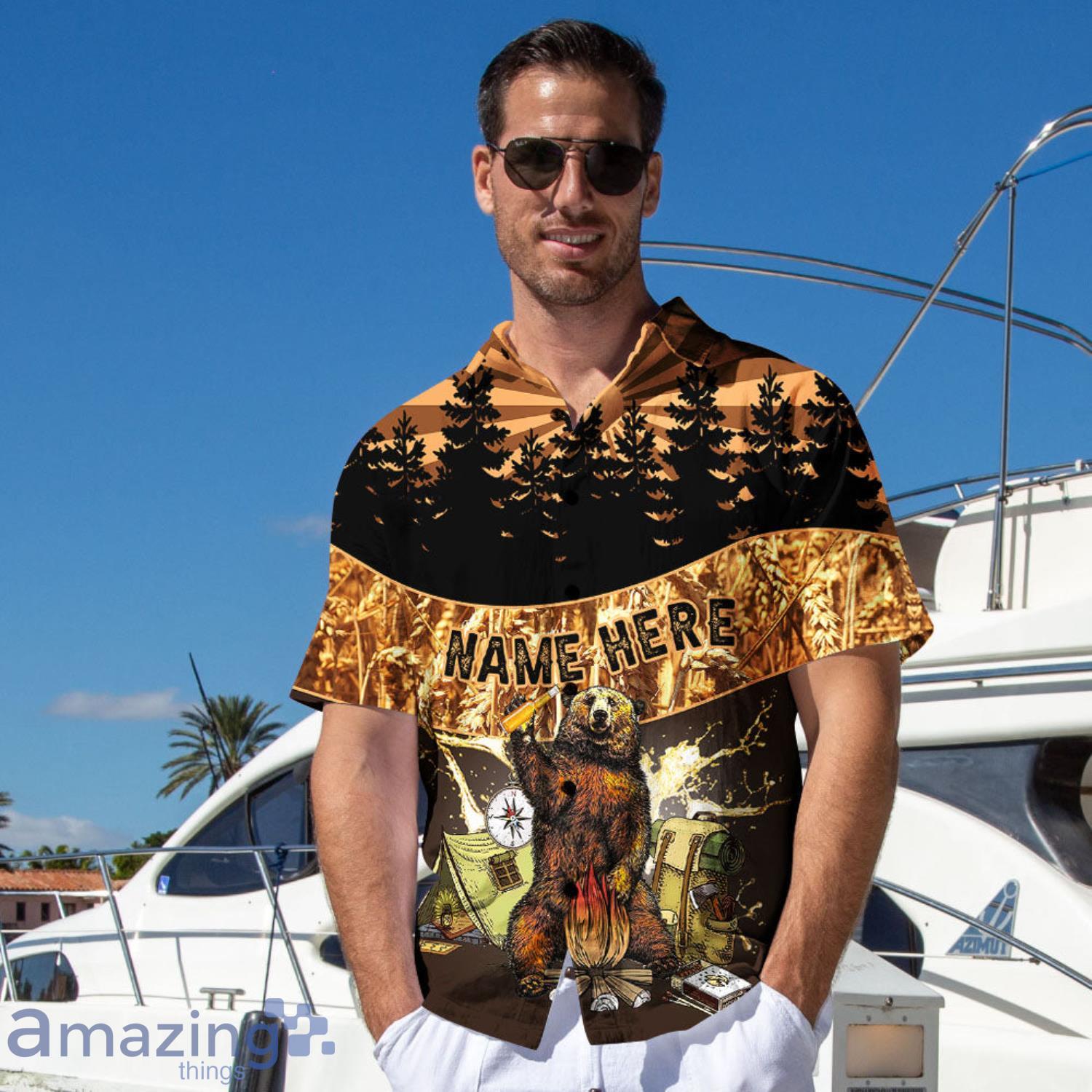 Camping And Beer Funny Custom Gifts Combo Hawaiian Shirt And Shorts image Camping And Beer Funny Custom Gifts Combo Hawaiian Shirt And Shorts Product Photo 2