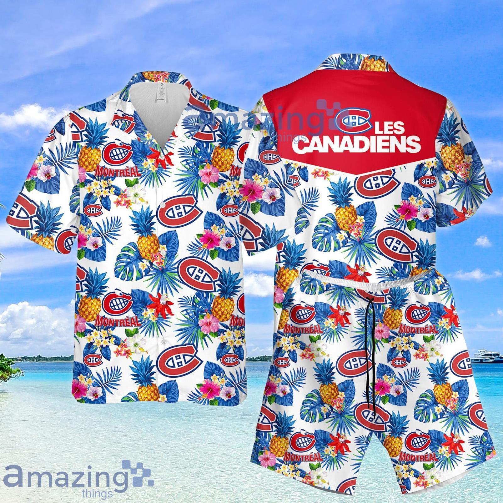 Canadiens Summer Set Hawaiian Shirt And Shorts Product Photo 1