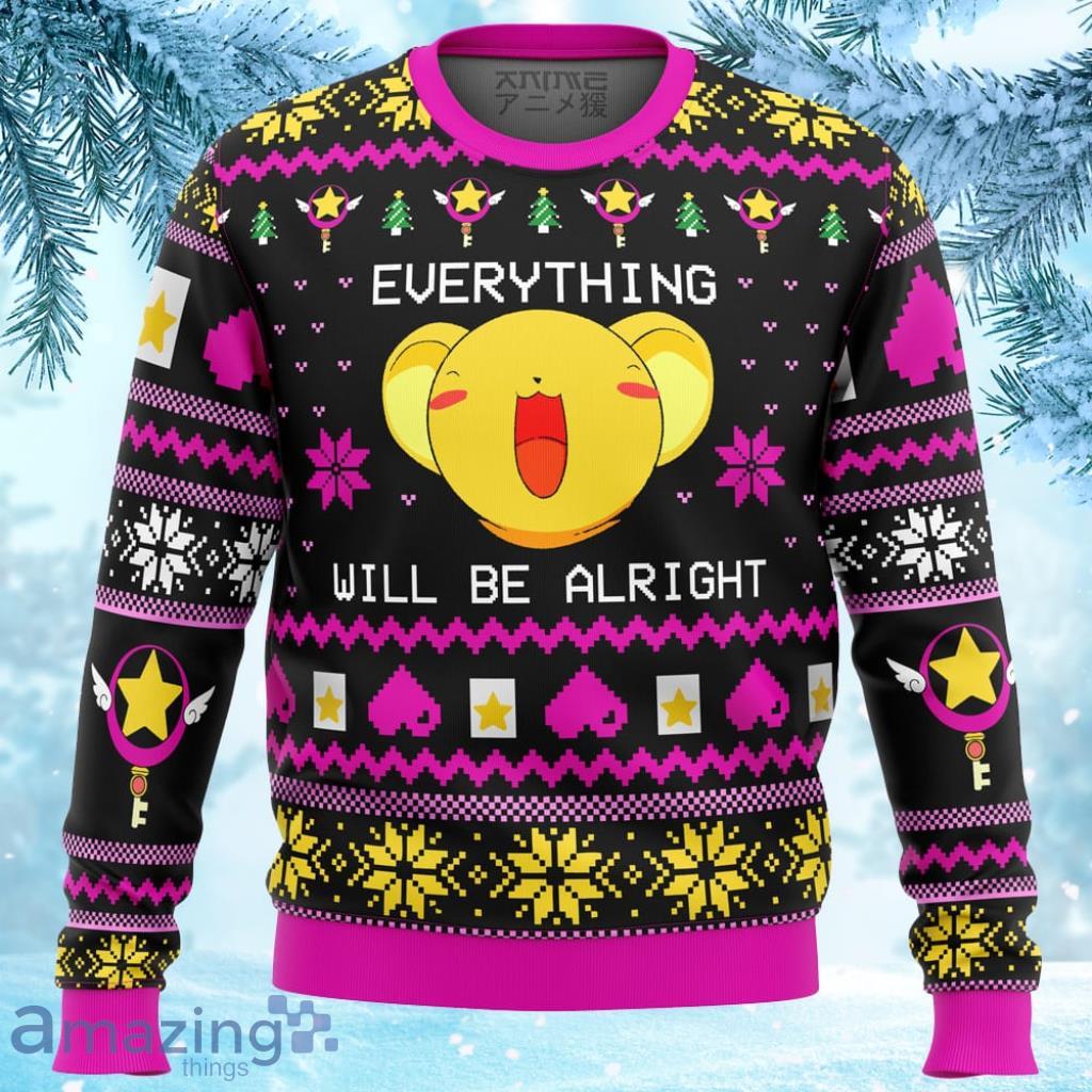Cardcaptor Sakura Happy Ugly Christmas Sweater 3D - CARDCAPTOR SAKURA HAPPY Ugly Christmas Sweater