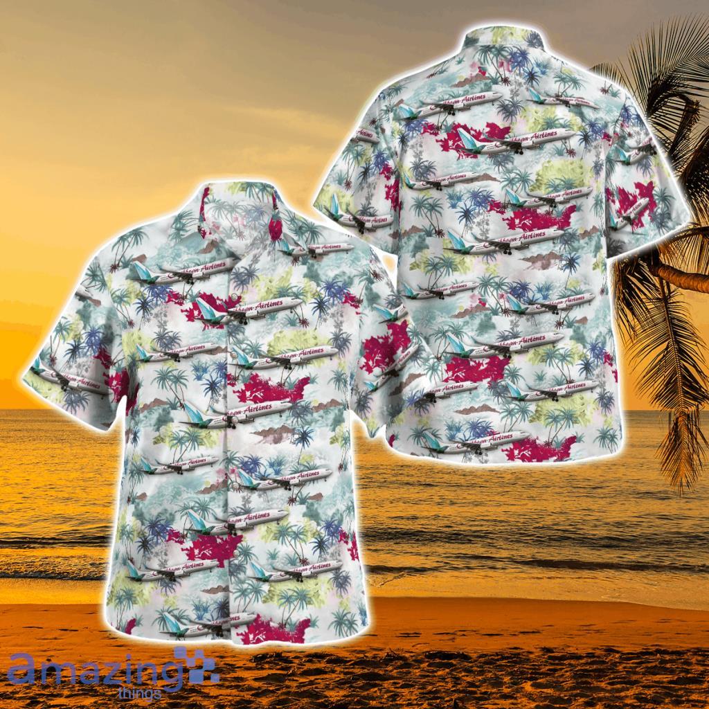 Caribbean Airlines Boeing 737-800 Hawaiian Shirt - Caribbean Airlines Boeing 737-800 Hawaiian Shirt