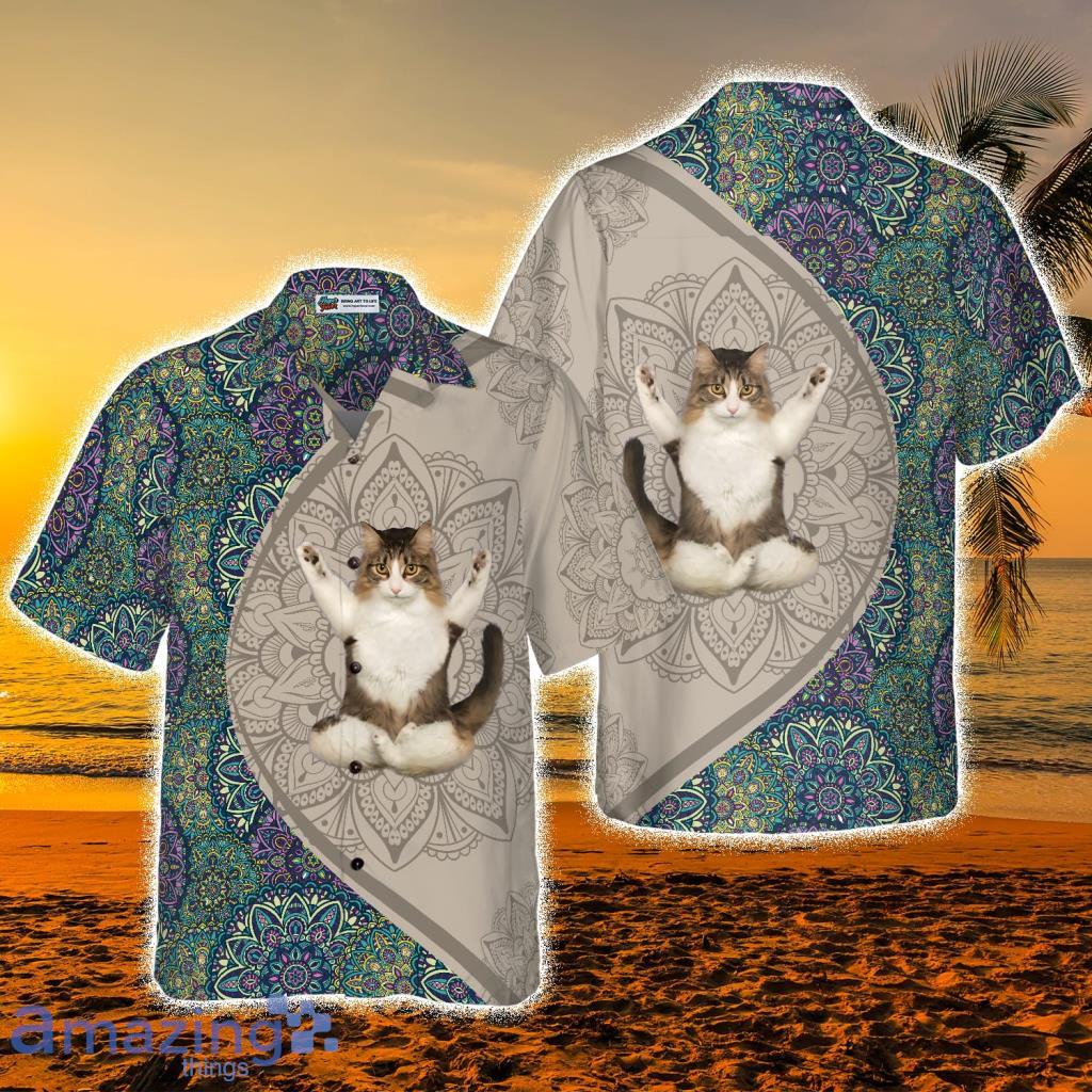 Cat Yoga Tropical Hawaiian Shirt - Cat Yoga Tropical Hawaiian Shirt Cat Yoga Tropical Hawaiian Shirt - Cat Yoga Tropical Hawaiian Shirt